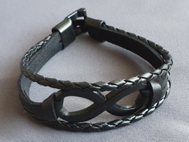 Lederlook armband - Infinity