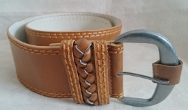 Brede leatherlook riem