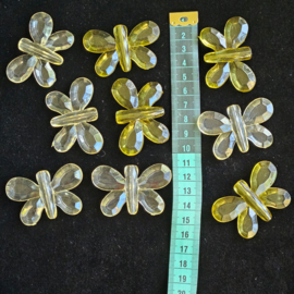 Deco vlinders geel