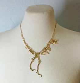 Ketting Dinosaurus - Goudkleur