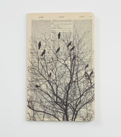 Birds on a tree Dictionary Art Notebook