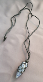 Ketting steen macrame - 3