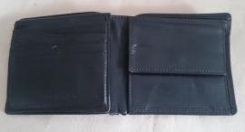 Zwarte 'billfold' portemonnee