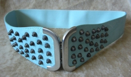 Mintkleurige elastische riem