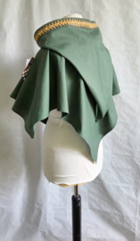 Groen Linnen Schoudercape