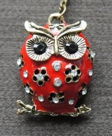 Ketting uiltje rood