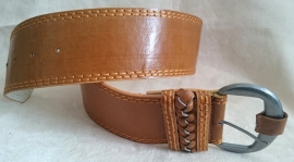 Brede leatherlook riem