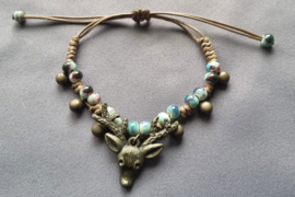 Armband met hertje - multicolor