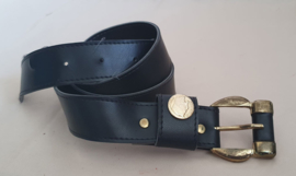 Zwarte lederlook riem