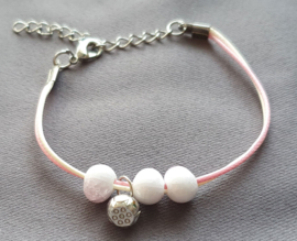 Roze Armband kraaltjes
