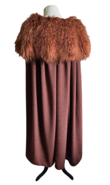 Roestbruine kruisband cape