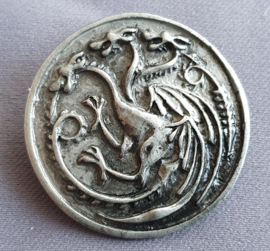 Broche Driekoppige draak