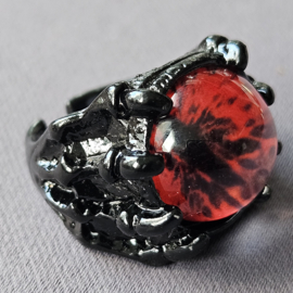Zwarte Ring Oog - Rood