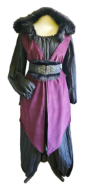 Set Paars met Kap  - Mt. M t/m XL