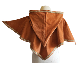Oranje Fluweel Schoudercape