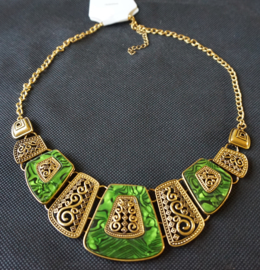 Ketting brons / groen