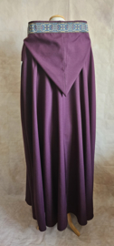 Lange Aubergine cape