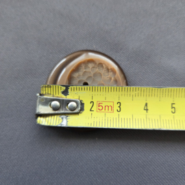 Bruine vintage knopen - 33 mm