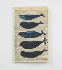 Whales Dictionary Art Notebook