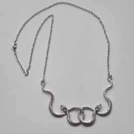 Ketting slangen - zilverkleur