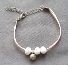 Roze Armband kraaltjes
