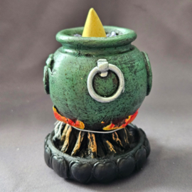 Emerald Cauldron Backflow Incense Burner – 7,3 cm