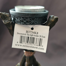 Broomstick Tealight Holder 20,5 cm