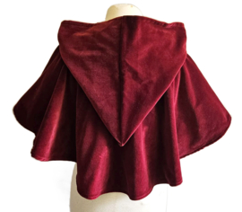 Rood Fluweel Schoudercape