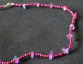 Cyclaam roze ketting