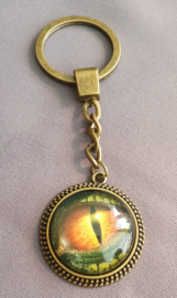 Sleutelhanger Drakenoog - bronskleur