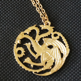 Ketting draak - goudkleur