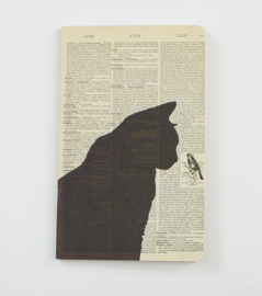 Black Cat Dictionary Art Notebook