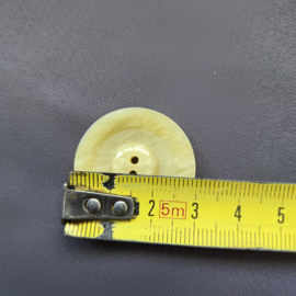 4 Vintage creme knopen - 30 mm