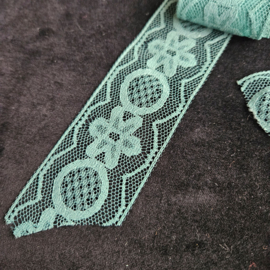 Groen kant - 2 stukken