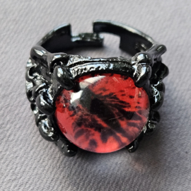 Zwarte Ring Oog - Rood