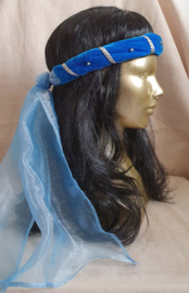 Blauwe hoofdband