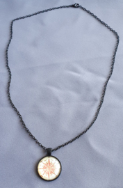 Ketting - Kompas - zwart