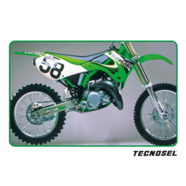 Blackbird Replica OEM Kawasaki 2000 sticker set Kawasaki KX 125/250 1999-2002