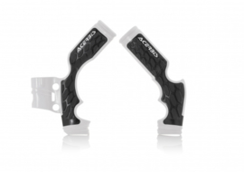 Acerbis X-Grip Framebeschermers + Grip zwart/wit voor de KTM SX 65 2014-2018 & Husqvarna TC 65 2017-2019