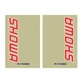Blackbird voorvork stickers SHOWA