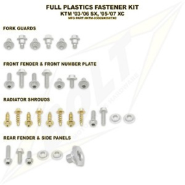 Bolt boutenset voor plastic werk voor de KTM SX alle modellen 2003-2006