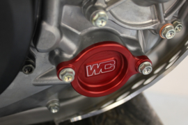 Works Connection oliefilter deksel rood voor de Honda CRF 250R 2018