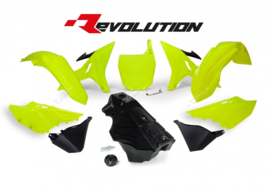 Rtech plastic kit neon geel + brandstof tank Yamaha YZ 125/250 2002-2018