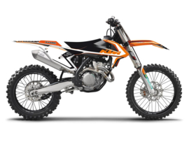 Blackbird Dream 4 sticker set met zadelovertrek voor de KTM SX 125/150 2016-2018 & SX 250 2017-2018 & SX-F 250/350/450 2016-2018