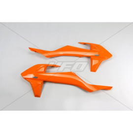 UFO radiator kappen KTM SX 125/150 2016-2018 & SX 250 2017-2018 & SX-F 250/350/450 2016-2018 & EXC-F 250/350/450/500 2017-2019 & EXC 250/300 2017-2019