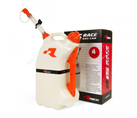 R-tech brandstoftank 15 liter wit/oranje