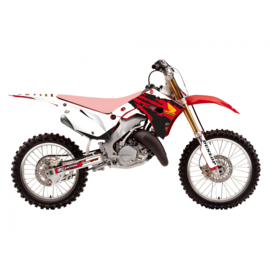 Blackbird 'Retro' sticker set Honda CR 125R/250R 2002-2007 ( voor polisport restyle kit, niet de nieuwste polisport kit )