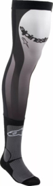 Alpinestars sokken Zwart / Wit voor de kniebrace maat 43-46