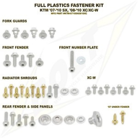 Bolt boutenset voor plastic werk voor de KTM SX alle modellen 2007-2010