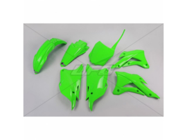 UFO plastic kit fluor groen voor Kawasaki KX 85 2014-2018